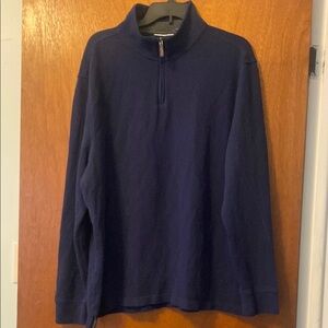 Club Room Blue Zip Up Sweater